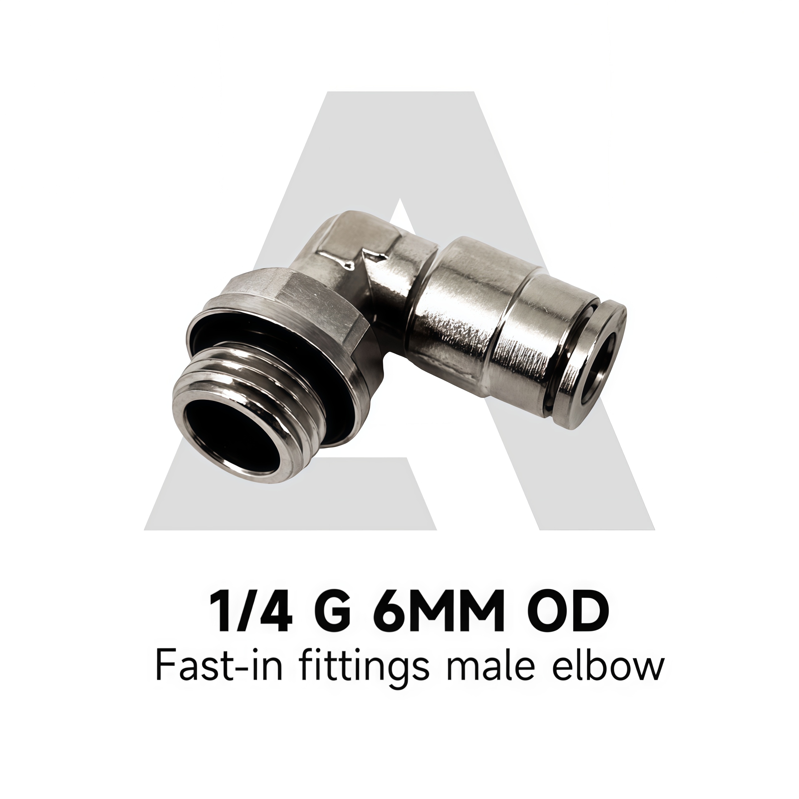 Brass Fast-in Fittings Male Elbow 1/4 G 6MM OD
